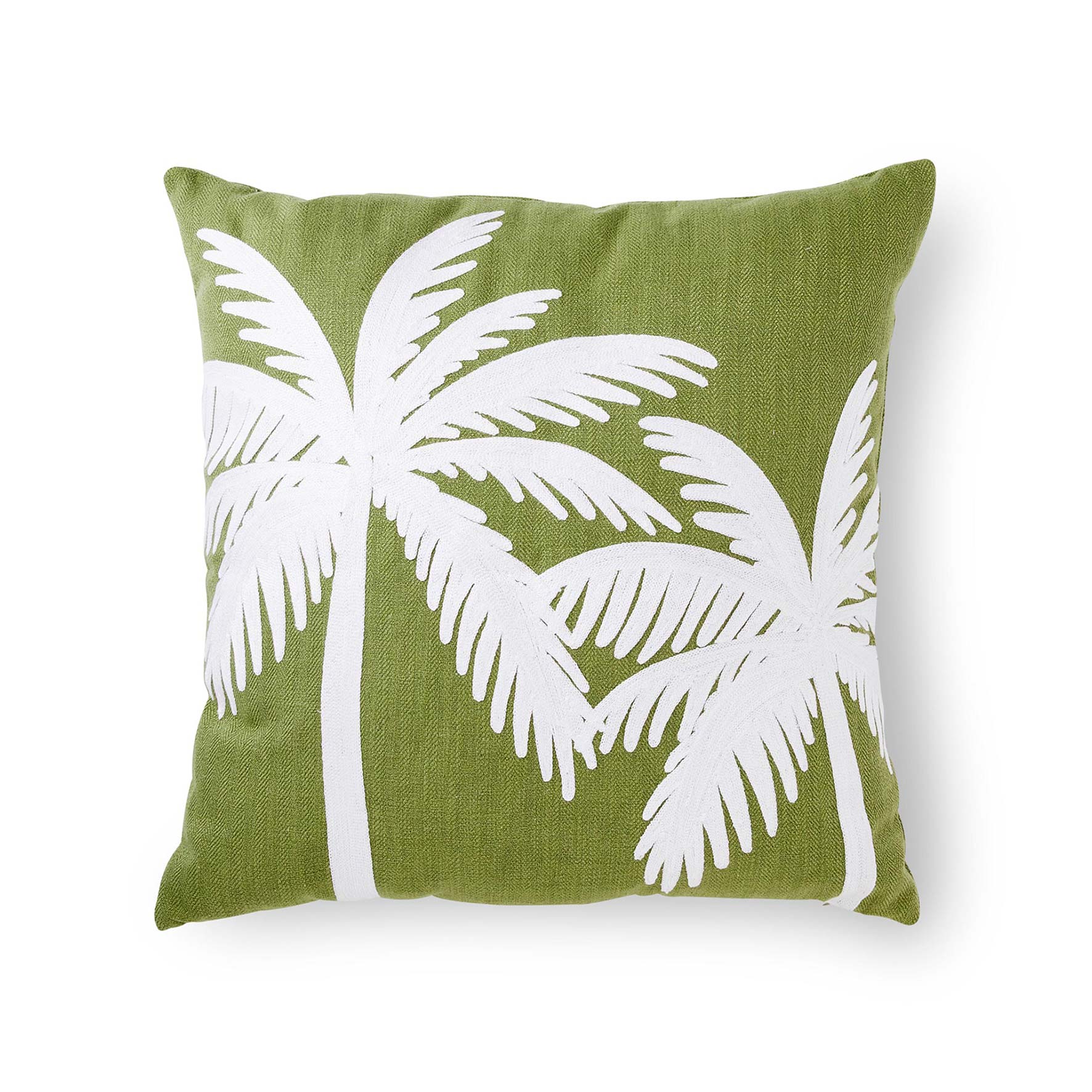 Green 2024 embroidered cushion