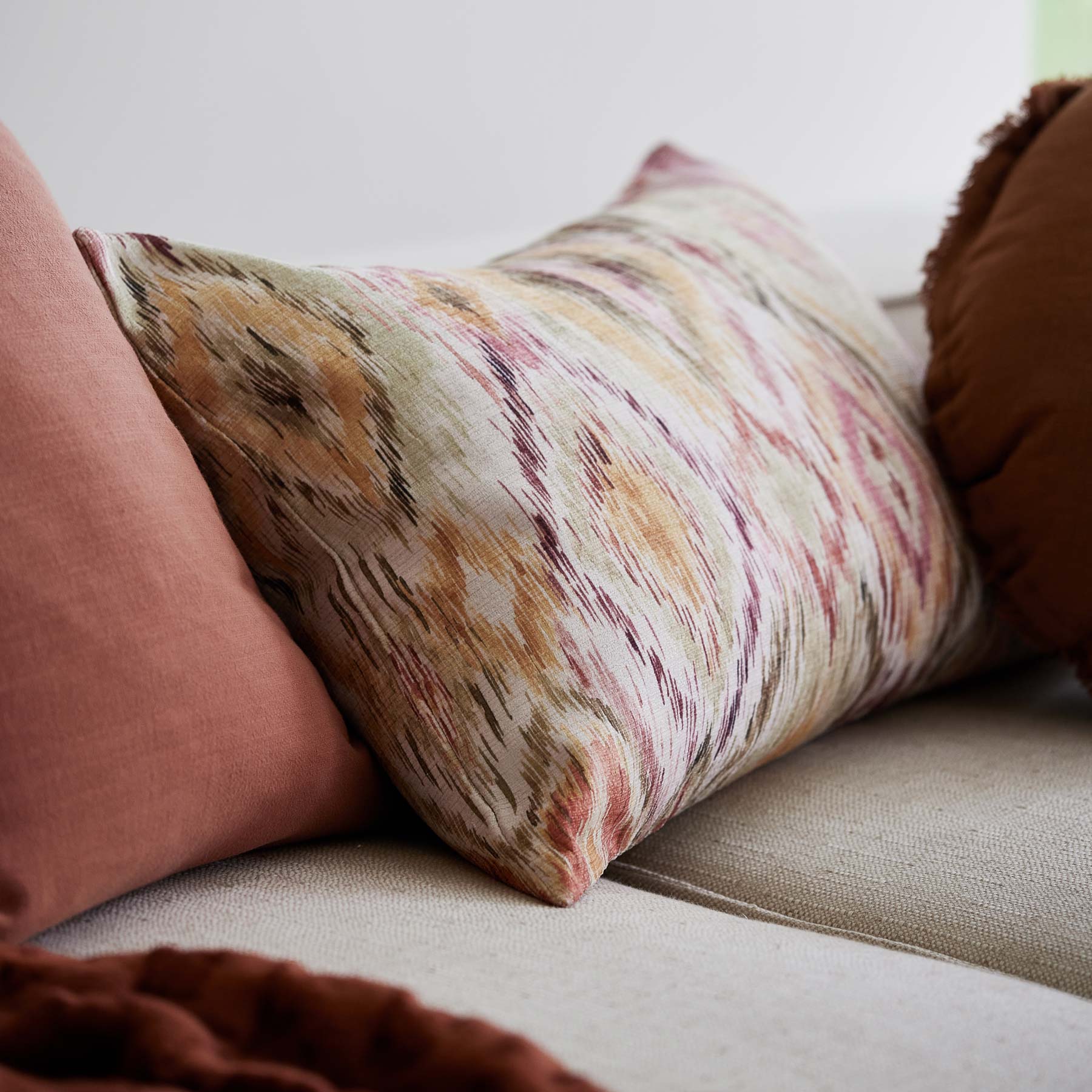 Ikat lumbar pillow hotsell